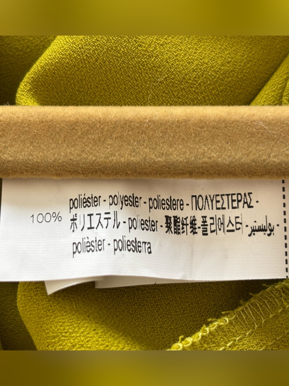 ZARA WOMAN SIDE RUCHED MIDI DRESS MUSTARD LIME| SS24 2900/571 - Picture 10 of 13